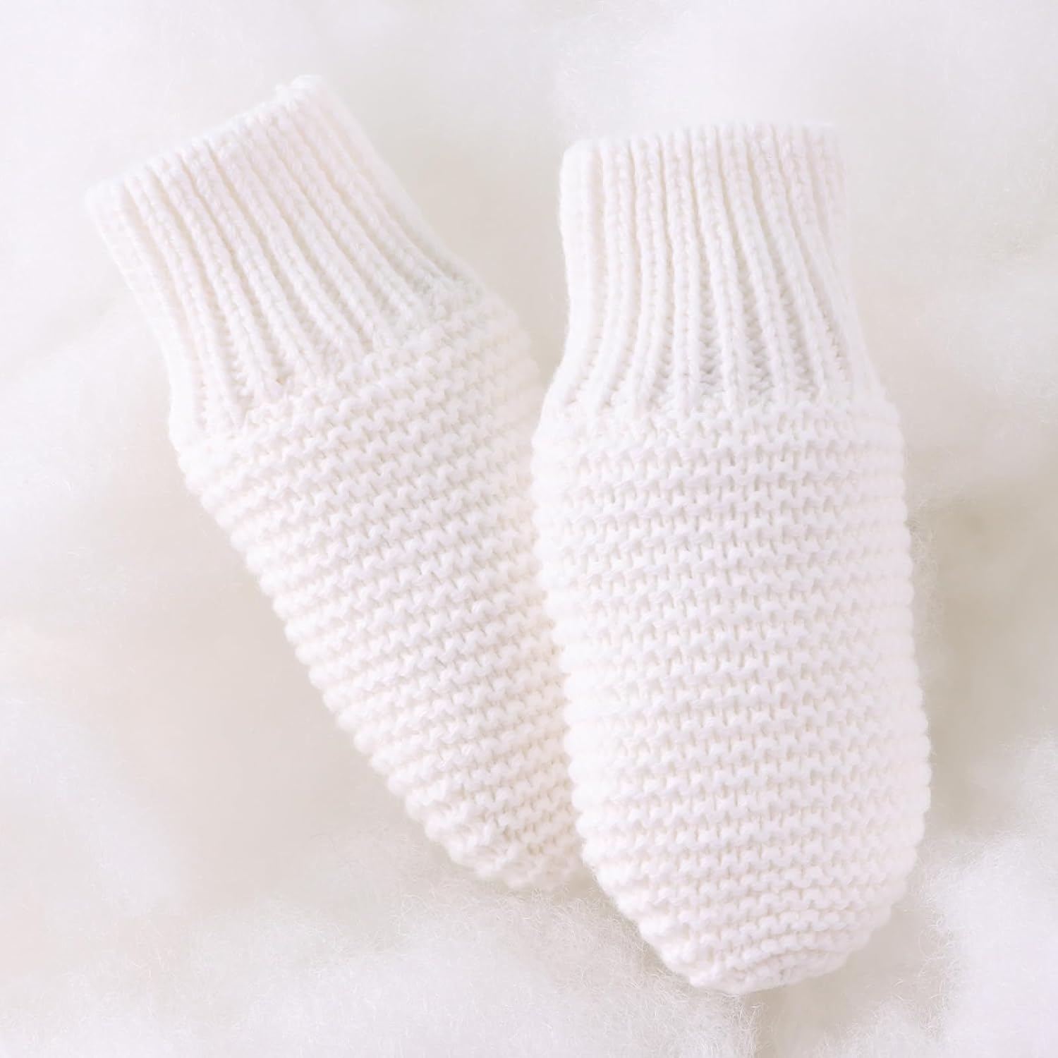 JANGANNSA Basic Winter Baby Mittens Knitted Boys Girls Gloves Warm Fleece Lined Kids Mittens - Image 6
